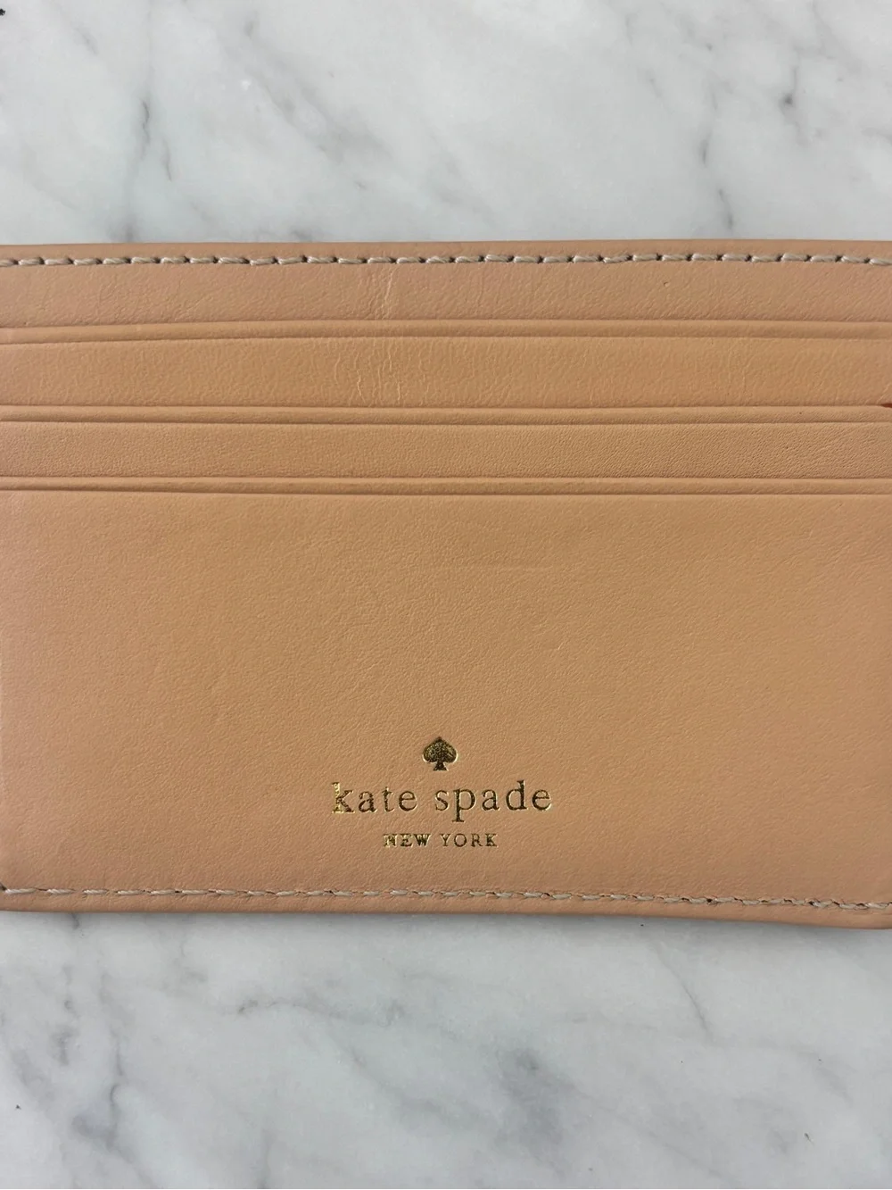 NWOT Kate Spade black leather credit card holder